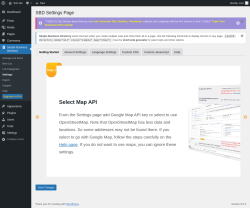 Page screenshot: Simple Business Directory &rarr; Settings