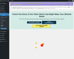 Page screenshot: Simple Business Directory &rarr; Support