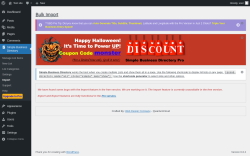 Page screenshot: Simple Business Directory &rarr; Import