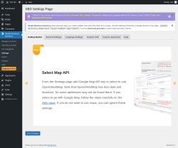 Page screenshot: Simple Business Directory &rarr; Settings
