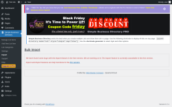 Page screenshot: Simple Business Directory &rarr; Import
