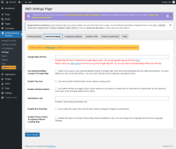 Page screenshot: Simple Business Directory &rarr; Settings &rarr; General Settings