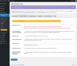 Page screenshot: Simple Business Directory &rarr; Settings &rarr; General Settings