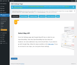 Page screenshot: Simple Business Directory &rarr; Settings