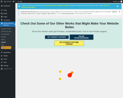 Page screenshot: Simple Business Directory &rarr; Support