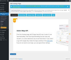 Page screenshot: Simple Business Directory &rarr; Settings
