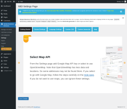 Page screenshot: Simple Business Directory &rarr; Settings