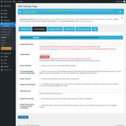 Page screenshot: Simple Business Directory &rarr; Settings &rarr; General Settings