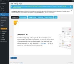 Page screenshot: Simple Business Directory &rarr; Settings