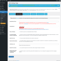 Page screenshot: Simple Business Directory &rarr; Settings &rarr; General Settings