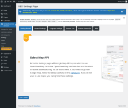 Page screenshot: Simple Business Directory &rarr; Settings