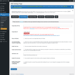 Page screenshot: Simple Business Directory &rarr; Settings &rarr; General Settings