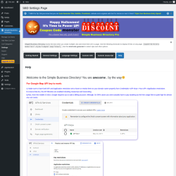 Page screenshot: Settings &lsaquo; Test site &mdash; WordPress