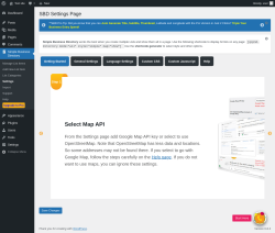 Page screenshot: Simple Business Directory &rarr; Settings