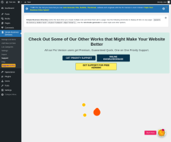 Page screenshot: Simple Business Directory &rarr; Support