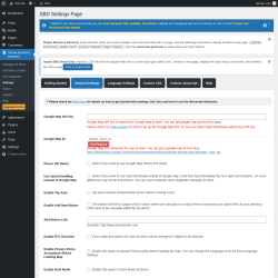Page screenshot: Simple Business Directory &rarr; Settings &rarr; General Settings