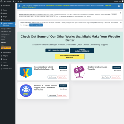 Page screenshot: Simple Business Directory &rarr; Support