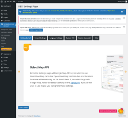 Page screenshot: Simple Business Directory &rarr; Settings