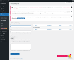 Page screenshot: Simple Business Directory &rarr; List Categories