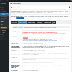 Page screenshot: Simple Business Directory &rarr; Settings &rarr; General Settings