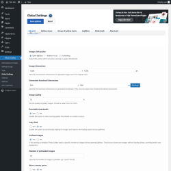 Page screenshot: Photo Gallery &rarr; Global Settings