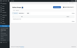 Page screenshot: Photo Gallery &rarr; Gallery Groups