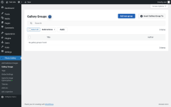 Page screenshot: Photo Gallery &rarr; Gallery Groups