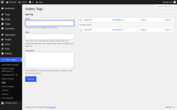 Page screenshot: Photo Gallery &rarr; Tags