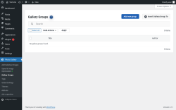 Page screenshot: Photo Gallery &rarr; Gallery Groups