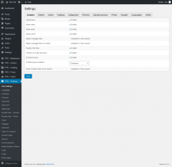 Page screenshot: PVS &ndash; Settings