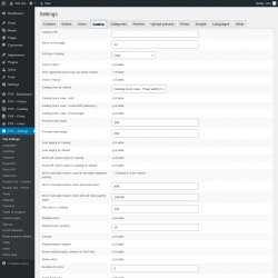 Page screenshot: PVS &ndash; Settings &rarr; Catalog