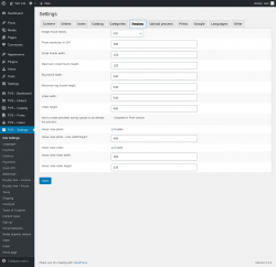 Page screenshot: PVS &ndash; Settings &rarr; Preview