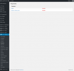 Page screenshot: PVS &ndash; Settings &rarr; Payments