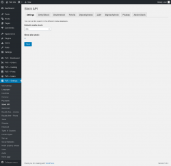 Page screenshot: PVS &ndash; Settings &rarr; Stock API