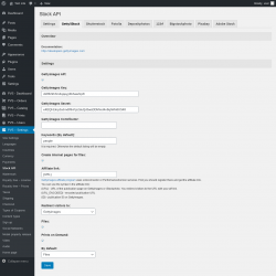 Page screenshot: PVS &ndash; Settings &rarr; Stock API &rarr; Getty/iStock