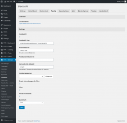 Page screenshot: PVS &ndash; Settings &rarr; Stock API &rarr; Fotolia
