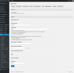 Page screenshot: PVS &ndash; Settings &rarr; Stock API &rarr; Bigstockphoto