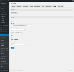 Page screenshot: PVS &ndash; Settings &rarr; Stock API &rarr; Pixabay