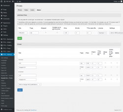 Page screenshot: PVS &ndash; Settings &rarr; Royalty free &ndash; Prices &rarr; Vector