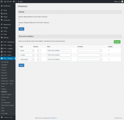 Page screenshot: PVS &ndash; Settings &rarr; Checkout