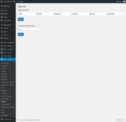 Page screenshot: PVS &ndash; Settings &rarr; Sign up