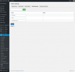 Page screenshot: PVS &ndash; Settings &rarr; Video &rarr; Field Rendering