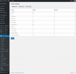 Page screenshot: PVS &ndash; Settings &rarr; Audio