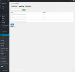 Page screenshot: PVS &ndash; Settings &rarr; Audio &rarr; Track Source