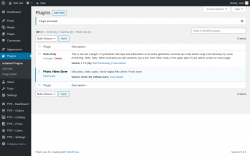 Page screenshot: Plugins &lsaquo; Test site &mdash; WordPress