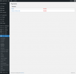 Page screenshot: PVS &ndash; Settings &rarr; Payments