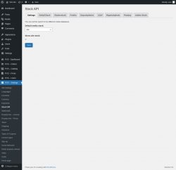Page screenshot: PVS &ndash; Settings &rarr; Stock API