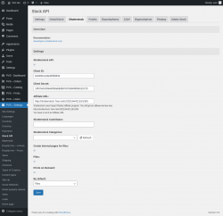 Page screenshot: PVS &ndash; Settings &rarr; Stock API &rarr; Shutterstock