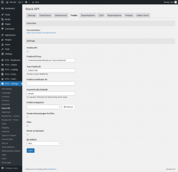 Page screenshot: PVS &ndash; Settings &rarr; Stock API &rarr; Fotolia