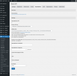 Page screenshot: PVS &ndash; Settings &rarr; Stock API &rarr; Depositphotos